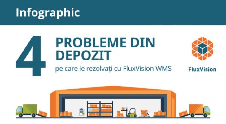 [Infografic] 4 Probleme dindepozit pe care le rezolvați cu FluxVision WMS