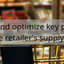 Manage and optimize key processes for the retailer’s supply chain